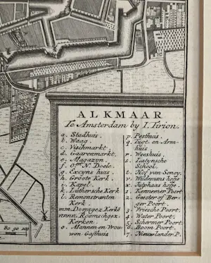Isaac Tirion - Plattegrond Alkmaar kopen? Bied vanaf 50!