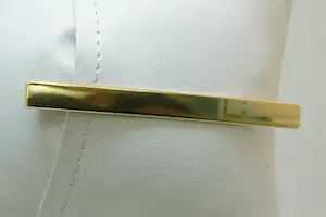 9- Vintage jaren 60 dasclip/speld met geometrische motieven en metalen clip kopen? Bied vanaf 160!