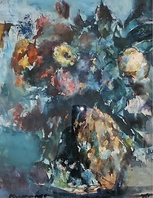 Kees Verwey - herfstbloemen met bokaal kopen? Bied vanaf 2000!