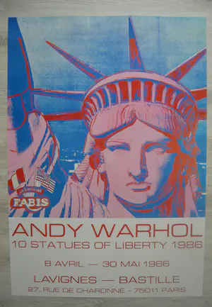 Andy Warhol - Poster - 10 Statues of Liberty - Parijs kopen? Bied vanaf 1!