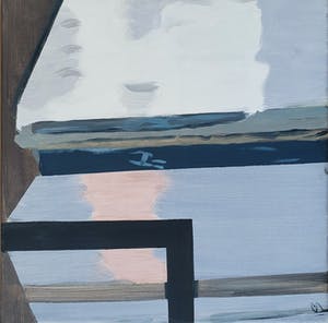 Guido de Waart - Schilderij: 'Reflected blocks' - Ingelijst kopen? Bied vanaf 125!