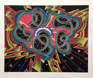 Shinkichi Tajiri - zeldzame knoop - gesigneerde zeefdruk - oplage 85 ex verkocht voor € 175!