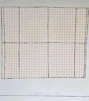 Cees Andriessen - Fascinerend Grafiek -1973- "raster in rood & zwart" oplage 100 - gesigneerd kaufen? Bieten Sie von 1!