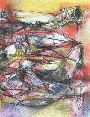 Silvin Bronkart - Prächtige, farbenfrohe abstrakte Komposition aus dem Jahr 1957 kopen? Bied vanaf 650!