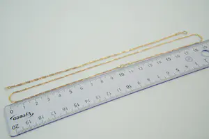 78- Sierlijke 18 Krt gouden SET (collier & armband) - fantasie schakel kopen? Bied vanaf 200!