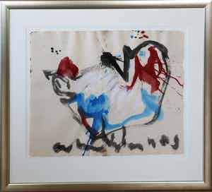 Anton Heyboer - Gekleurde kip verkocht voor € 275!