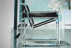 Willem van Veldhuizen - Marcel Breuer's Wassily stoel (1925) - litho - handgesigneerd en ingelijst kopen? Bied vanaf 175!