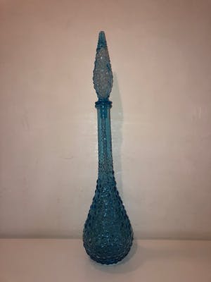 Empoli Glas - Blue Bubble Empoli Genie karaf kopen? Bied vanaf 20!