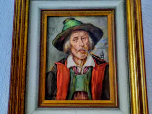 Maximilian Schultze Bertallo - Porträt eines alten Mannes mit Hut und Pfeife "Tiroler" kopen? Bied vanaf 120!