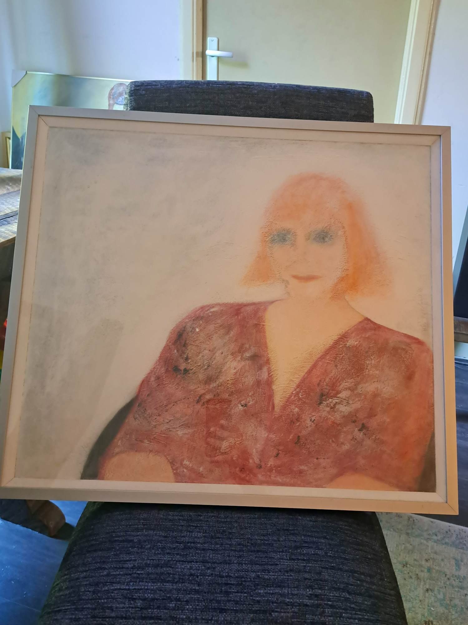 Cornelia Berlage - Corneli Origineel acrylportret 'Lucy' (1993) – Gecertificeerd kopen? Bied vanaf 105!