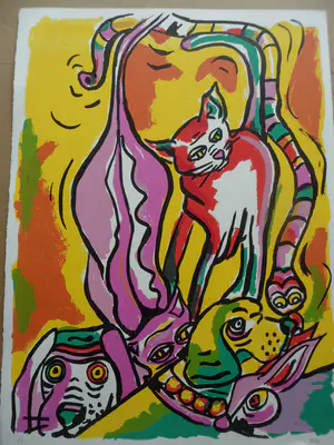 Anke Peddemors - Zeefdruk, dieren kopen? Bied vanaf 30!