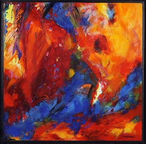 Marijke van der Windt - Acryl op paneel, Zonder titel - Ingelijst kopen? Bied vanaf 50!
