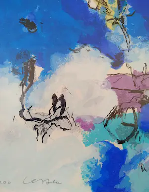 Theodoor Jozef lenssen - (1962) Levendig, krachtig handgekleurd werk kopen? Bied vanaf 59!