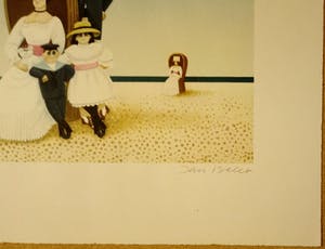 Jan Balet - Familie am Strand kopen? Bied vanaf 25!