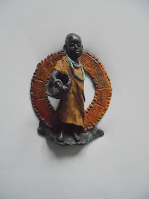 Marianne Houtkamp - "Voeding" 2009. Prachtig patina! kopen? Bied vanaf 595!