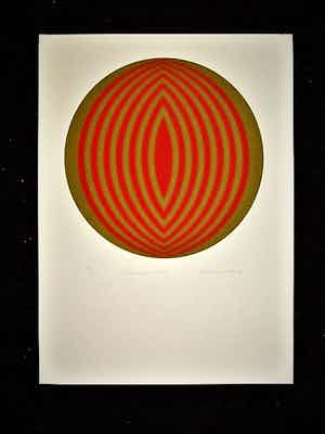 Rob Schotman - Intrigerend jaren 60 PoP Art Litho - Circum-Centrisch - gesigneerd /oplage 50 ex verkocht voor € 26!