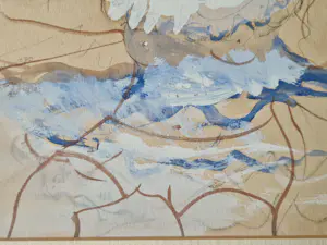 Heidi Daamen - gemengde techniek (gouache, pastel e.a.) 1970 - "meisje met springtouw" ges. kopen? Bied vanaf 62!