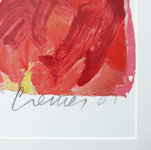 Jan Cremer - Strada rosso, zeefdruk (netjes ingelijst, zeer groot) kopen? Bied vanaf 275!