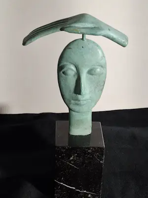 Isabel Ruys-Dudok van Heel - Gepatineerd bronzen beeld. kopen? Bied vanaf 75!