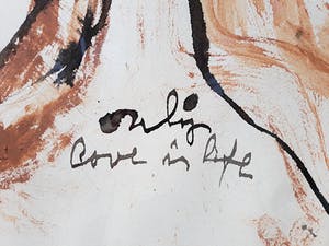 Anton Heyboer - Only love is life, gemengde techniek (ingelijst, groot) kopen? Bied vanaf 1!