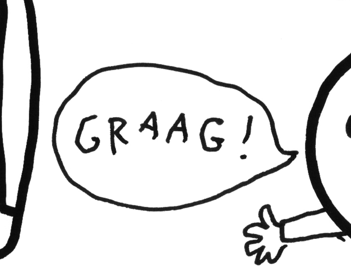 Kamagurka - En had meneer er nog iets bij willen drinken? - tekening, gesigneerd kopen? Bied vanaf 150!