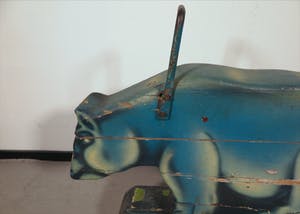 Nieuwe Kunst - Houten IJsbeer van Draaimolen, Kermis attribuut (Zwaar) kopen? Bied vanaf 100!