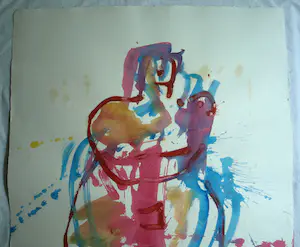 Anton Heyboer - Olieverf en acrylverf , Moeder met Kind – 107 x 79 cm kopen? Bied vanaf 125!