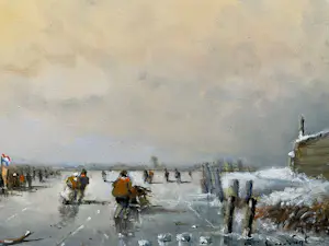 L. van Vugt - IJspret in de polder. kopen? Bied vanaf 200!