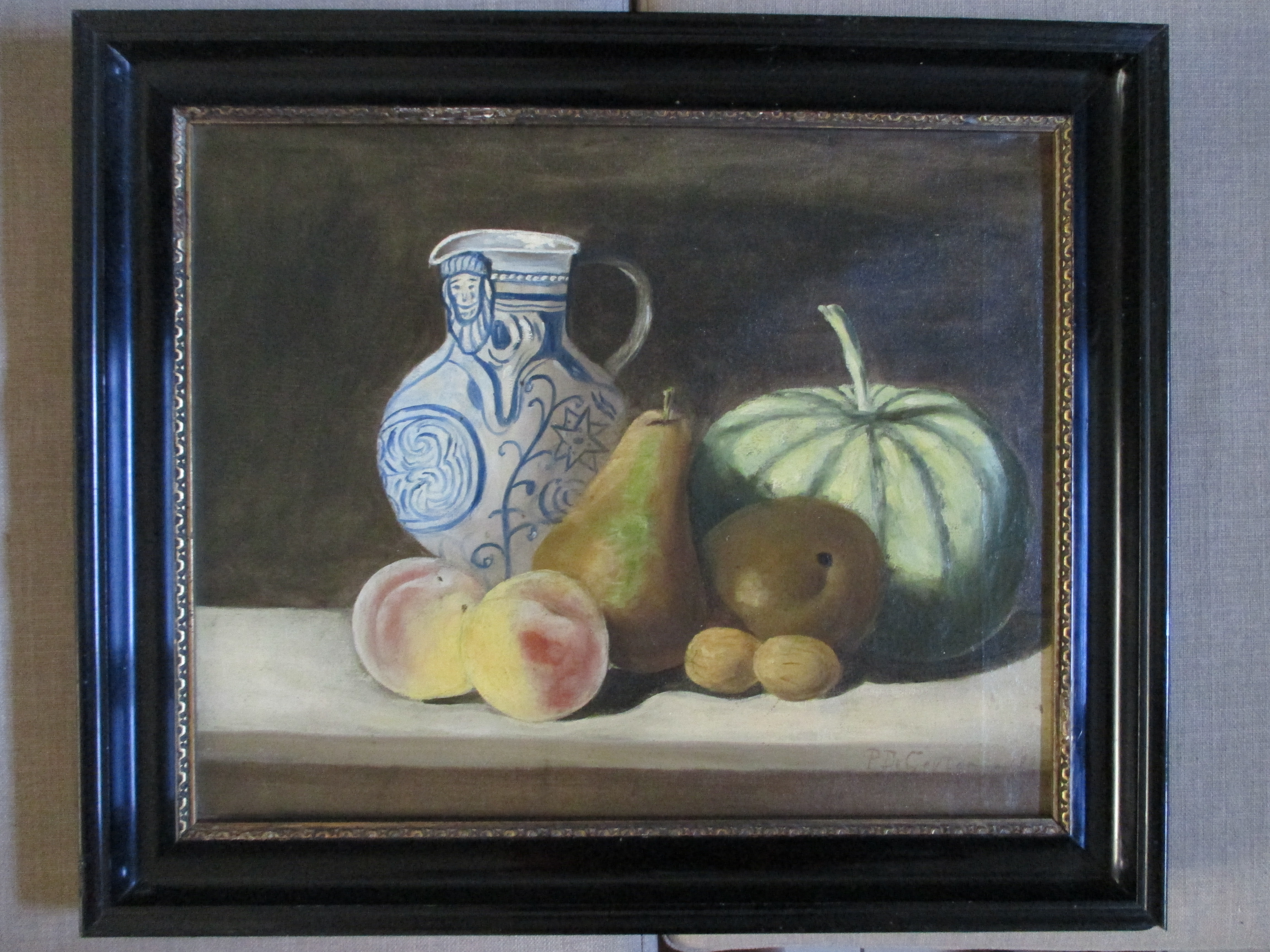 Niet of onleesbaar gesigneerd - Ingelijst stilleven kopen? Bied vanaf 1!