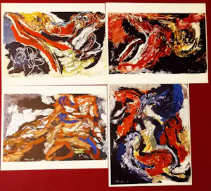 Karel Appel - 15 prachtige, kleurrijke reproducties van Karel Appel kopen? Bied vanaf 65!