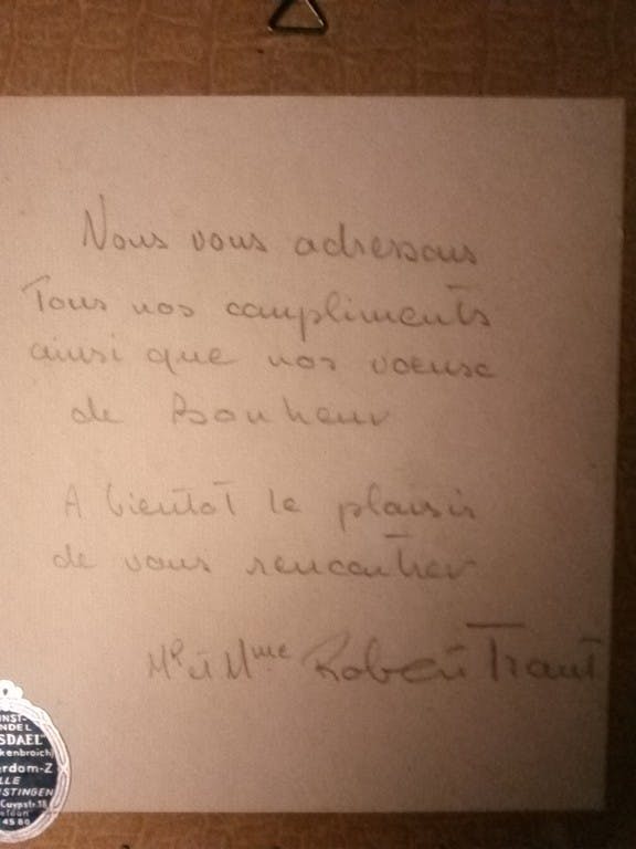Rotraut - LAATSTE KEER: Robert Traut - origineel met inverso brief - gesigneerd . kopen? Bied vanaf 1!