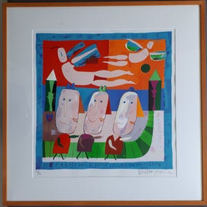 Wouter Stips - Wouter Stips: Parade van de beetje gelukkige mensen - Ingelijst - kleine oplage kopen? Bied vanaf 50!