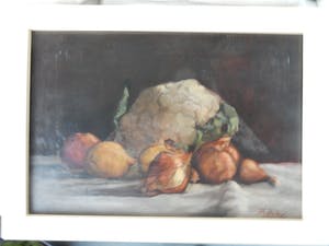 Hubert Bellis - STILLEVEN / bloemkool, met citroen en uien. / Hubert Bellis kopen? Bied vanaf 225!