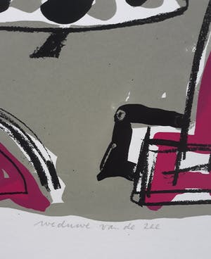 Lucebert - Weduwe van de zee, zeefdruk (groot formaat, kleine oplage) kopen? Bied vanaf 250!