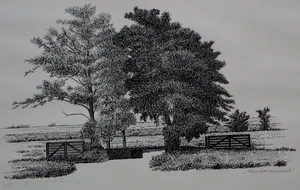 Sees Vlag - Ingelijste zeefdruk: "Krimpenerwaard" - 1980 kopen? Bied vanaf 85!