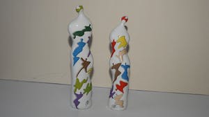 Corry Ammerlaan - gekleurde mens figuren kopen? Bied vanaf 10!