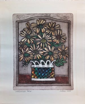 Alfred Cohen - ets - "Marguerites" - Handgesigneerd kopen? Bied vanaf 35!