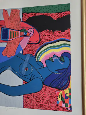 Corneille - Le grand nu bleu - 99/130 - 1986 - Gesigneerd kopen? Bied vanaf 500!