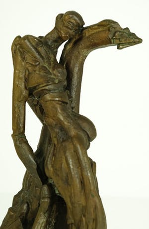 Brons (Onbekend) - Leda en de Zwaan - 12 kg kopen? Bied vanaf 795!