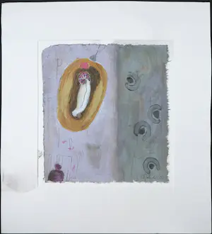 Liesbeth Rahder - Zeefdruk op geschept papier, Zonder titel kopen? Bied vanaf 1!