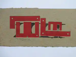 Theo Beerendonk - Abstractie in rood/zwart - Monotype/Diepdruk verkocht voor € 60!