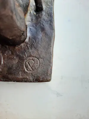 Brons (Onbekend) - Monogram P, bronsgieterij W. Füssel Berlin. kopen? Bied vanaf 300!
