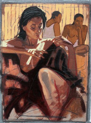 Nico Vrielink - Zeefdruk: Confrontatie met Gauguin kopen? Bied vanaf 99!