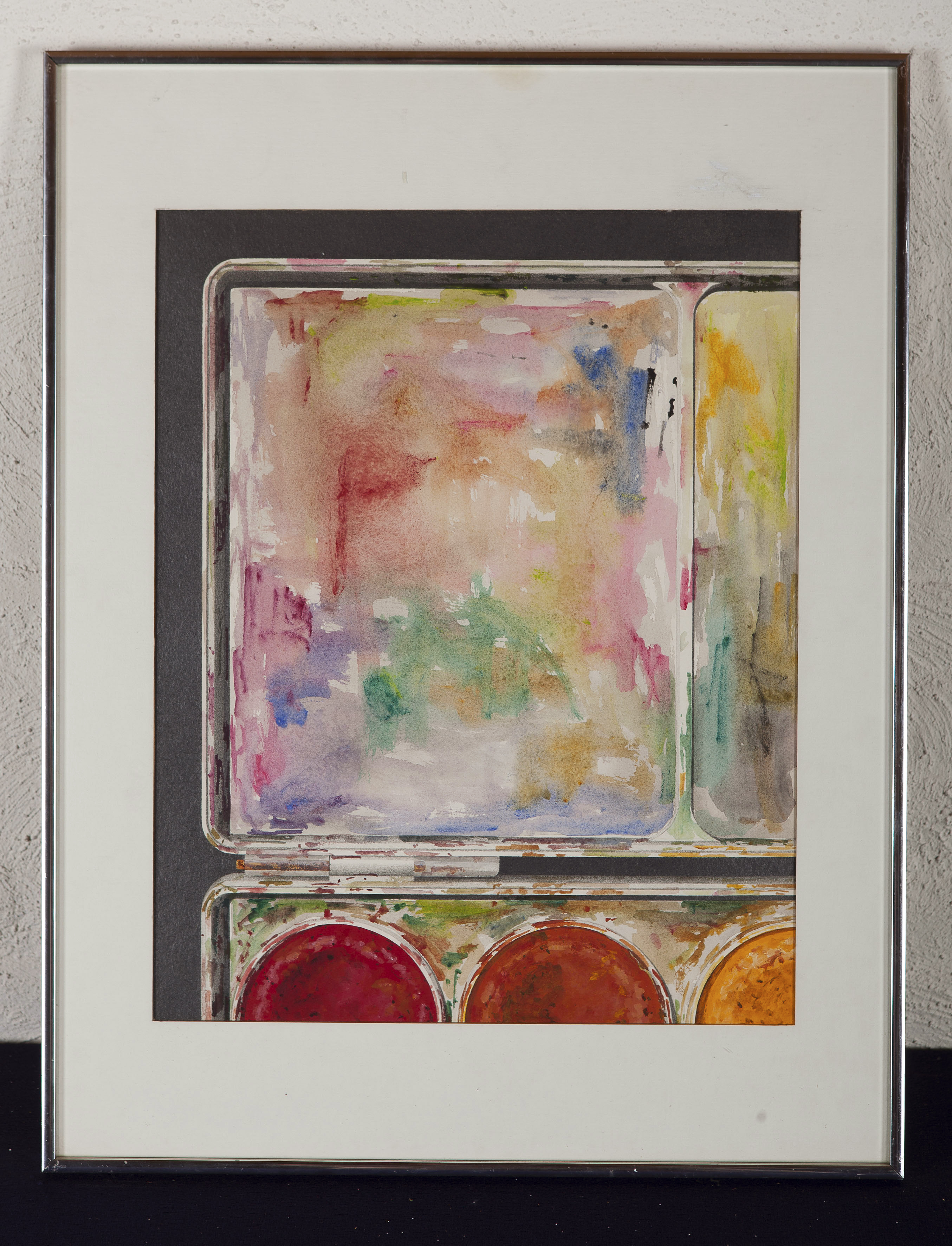 Joop van 't Hoenderdaal - Waterverfdoos - Acrylverf en potlood op papier  kopen? Bied vanaf 10!