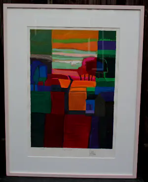 Ton Schulten - Ingelijste kleurenzeefdruk: ''Herfst I" - 1998 kopen? Bied vanaf 595!