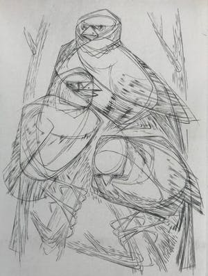 Jan Flameng - 4 prachtige gesigneerde en genummerde etsen - oplage 30 kopen? Bied vanaf 65!