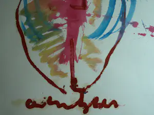 Anton Heyboer - Olieverf en acrylverf , Moeder met Kind – 107 x 79 cm kopen? Bied vanaf 125!