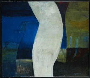 Jos Schimmer - Olieverf op doek, Z.T. (Abstracte compositie) (Groot) kopen? Bied vanaf 1!