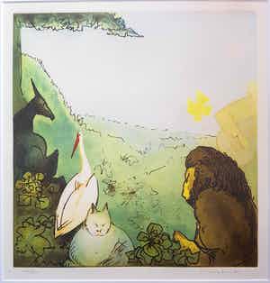 Constant - Orpheus met dieren - Constant Nieuwenhuys verkocht voor € 1!