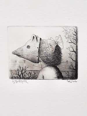 Dolf Zwerver - Zonder titel verkocht voor € 50!